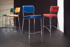 Sgabello imbottito Derrien design moderno