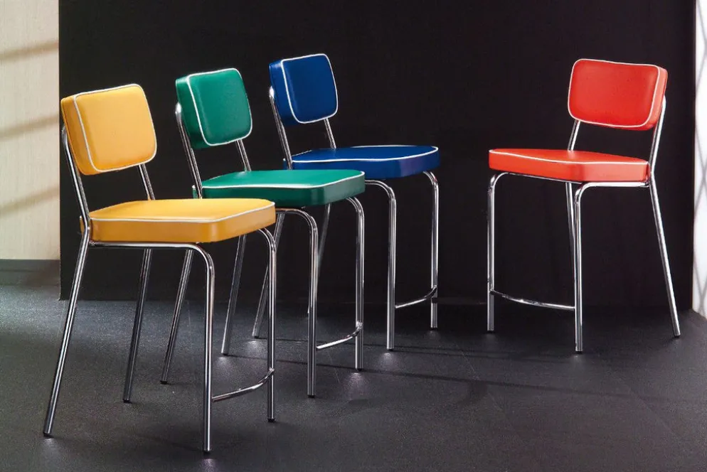 Sgabello imbottito Derrien design moderno