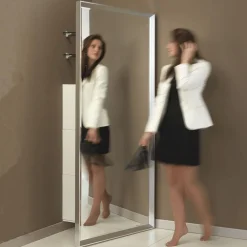 Specchio angolare ad anta in alluminio Angle Vanity