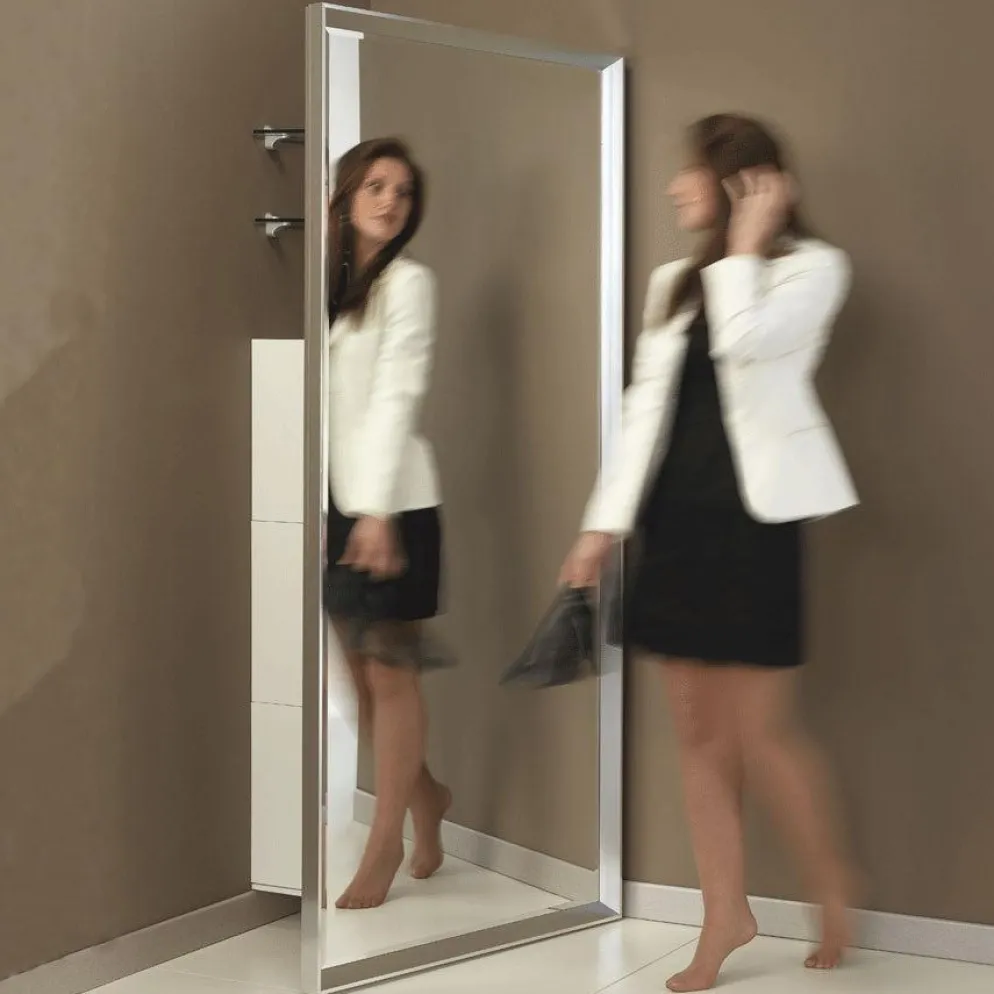 Specchio angolare ad anta in alluminio Angle Vanity
