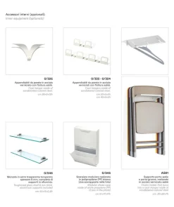 Specchio angolare ad anta in alluminio Angle Vanity
