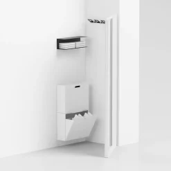 Specchio angolare con cornice in alluminio Angle Vanity