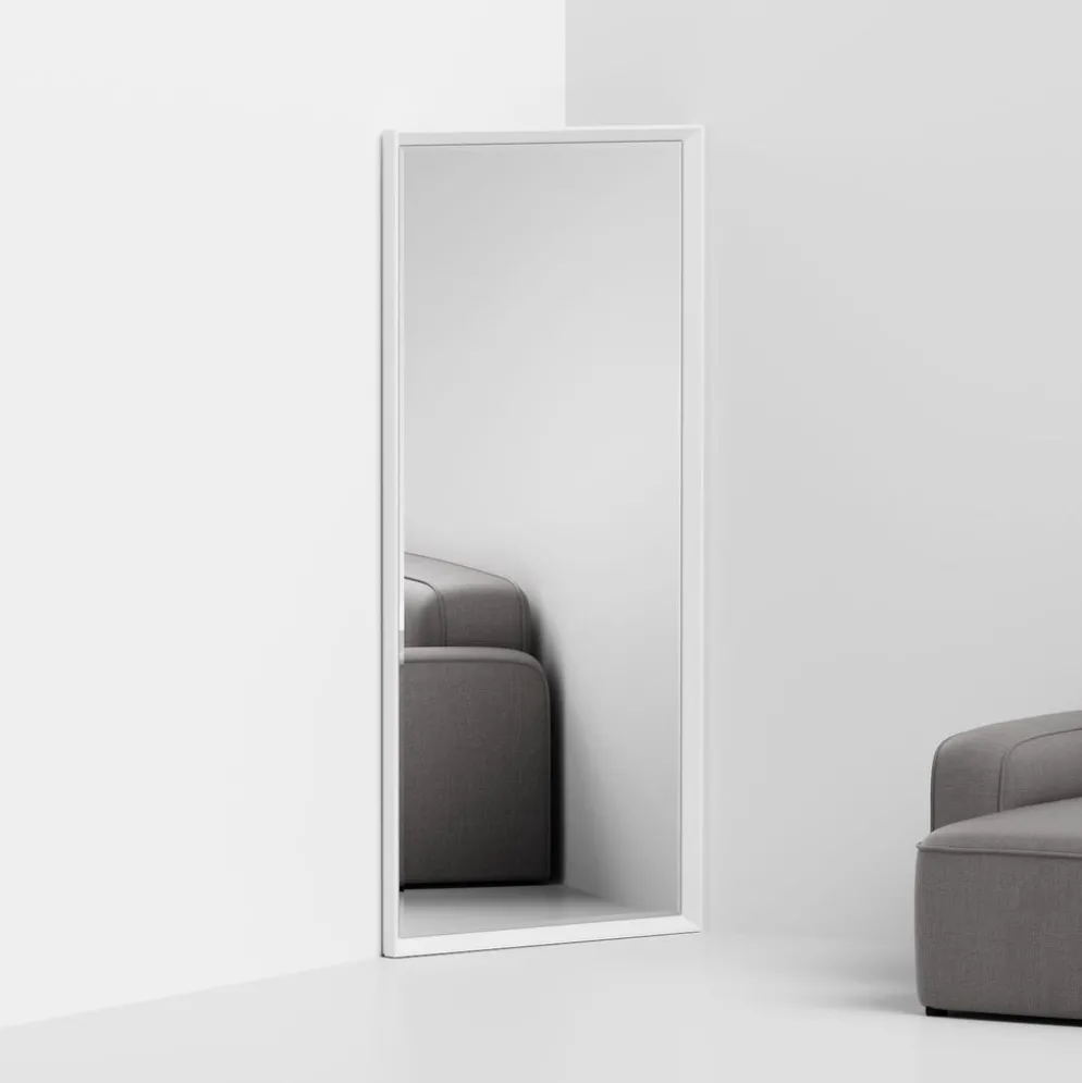 Specchio angolare con cornice in alluminio Angle Vanity
