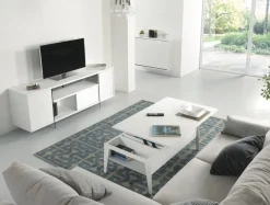 Tavolino da salotto con piano alzabile e contenitore Mintar