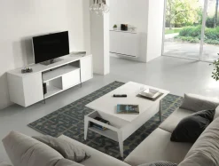 Tavolino da salotto con piano alzabile e contenitore Mintar