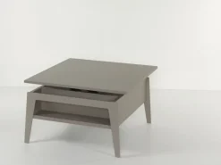 Tavolino da salotto con piano alzabile e contenitore Mintar