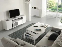 Tavolino da salotto con piano alzabile e contenitore Mintar
