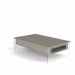 Tavolino da salotto contenitore con piano alzabile Miram
