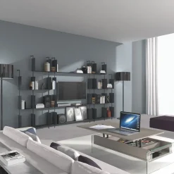 Tavolino da salotto contenitore con piano alzabile Miram
