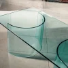 Tavolino da salotto Diorik in vetro trasparente