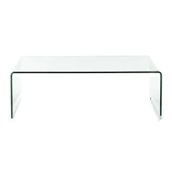 Tavolino da salotto in vetro curvato Emerald