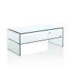 Tavolino da salotto in vetro curvato Emerald Evo