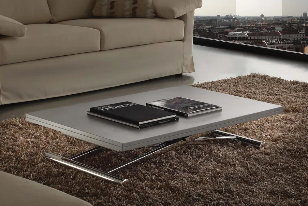 Tavolino da salotto Mind trasformabile in tavolo