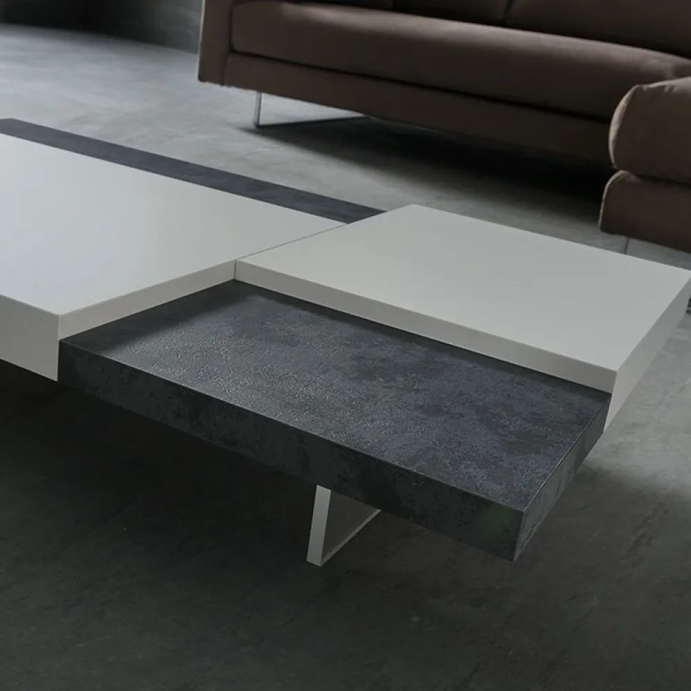 Tavolino design da salotto Grigor in legno 120 x 70 cm