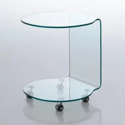Tavolino lato divano in vetro Bendigo