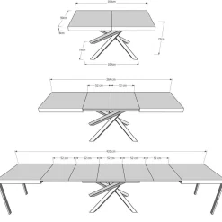 Tavolo allungabile Aberdeen Evolution 90x160/420 cm