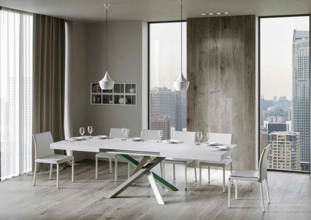 Tavolo allungabile Aberdeen 4A 90x130/390 cm