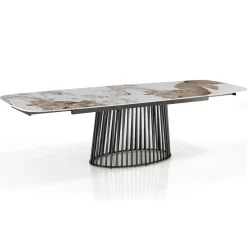 Tavolo allungabile con piano in ceramica Colin B