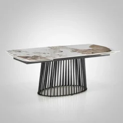 Tavolo allungabile con piano in ceramica Colin B