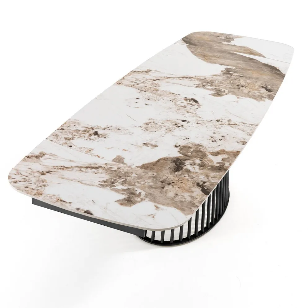 Tavolo allungabile con piano in ceramica Colin B