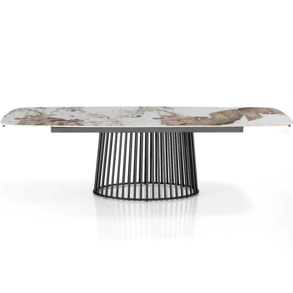 Tavolo allungabile con piano in ceramica Colin B