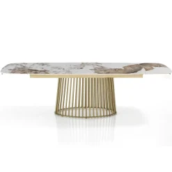 Tavolo allungabile con piano in ceramica Colin A