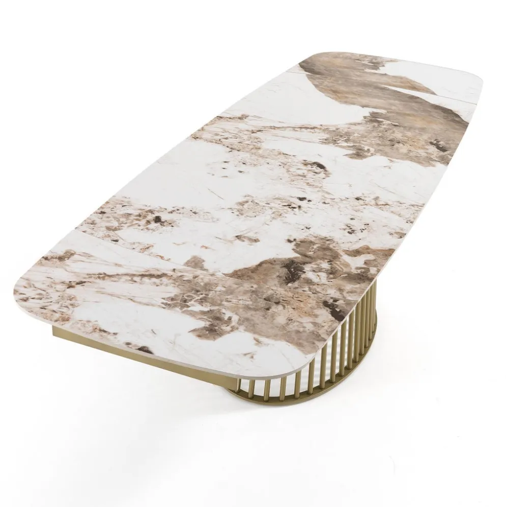 Tavolo allungabile con piano in ceramica Colin A