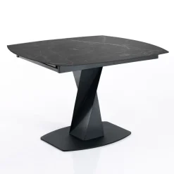 Tavolo allungabile con piano in ceramica Bernat Black