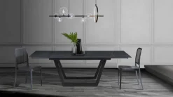 Tavolo allungabile con piano in ceramica Richard Black