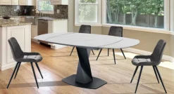 Tavolo allungabile con piano in ceramica Bernat Marble