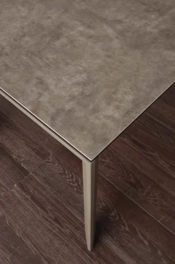 Tavolo allungabile Duarte piano vetro ceramica 140 x 90 cm