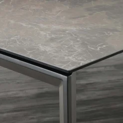 Tavolo allungabile Duarte piano vetro ceramica 140 x 90 cm