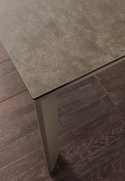 Tavolo allungabile Duarte piano vetro ceramica 140 x 90 cm