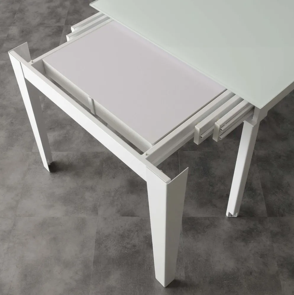 Tavolo allungabile Esko in vetro fino a 380 cm