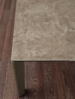 Tavolo allungabile in acciaio e ceramica Duarte Duo