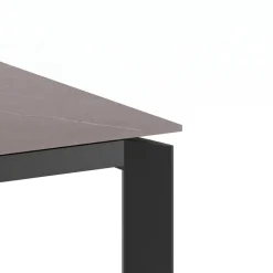 Tavolo allungabile in ceramica e metallo Lumis Marble