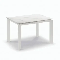 Tavolo allungabile in ceramica e metallo Lumis Marble