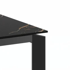Tavolo allungabile in ceramica e metallo Lumis Marble