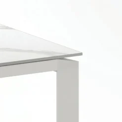 Tavolo allungabile in ceramica e metallo Lumis Marble