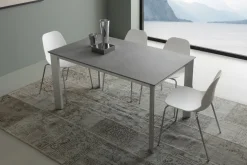 Tavolo allungabile in legno e alluminio Mack