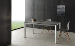 Tavolo allungabile in legno e alluminio Mack