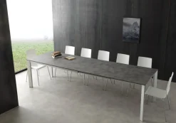 Tavolo allungabile in legno e alluminio Mack
