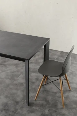 Tavolo allungabile in legno e alluminio Mack