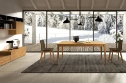 Tavolo allungabile in legno massello Altera