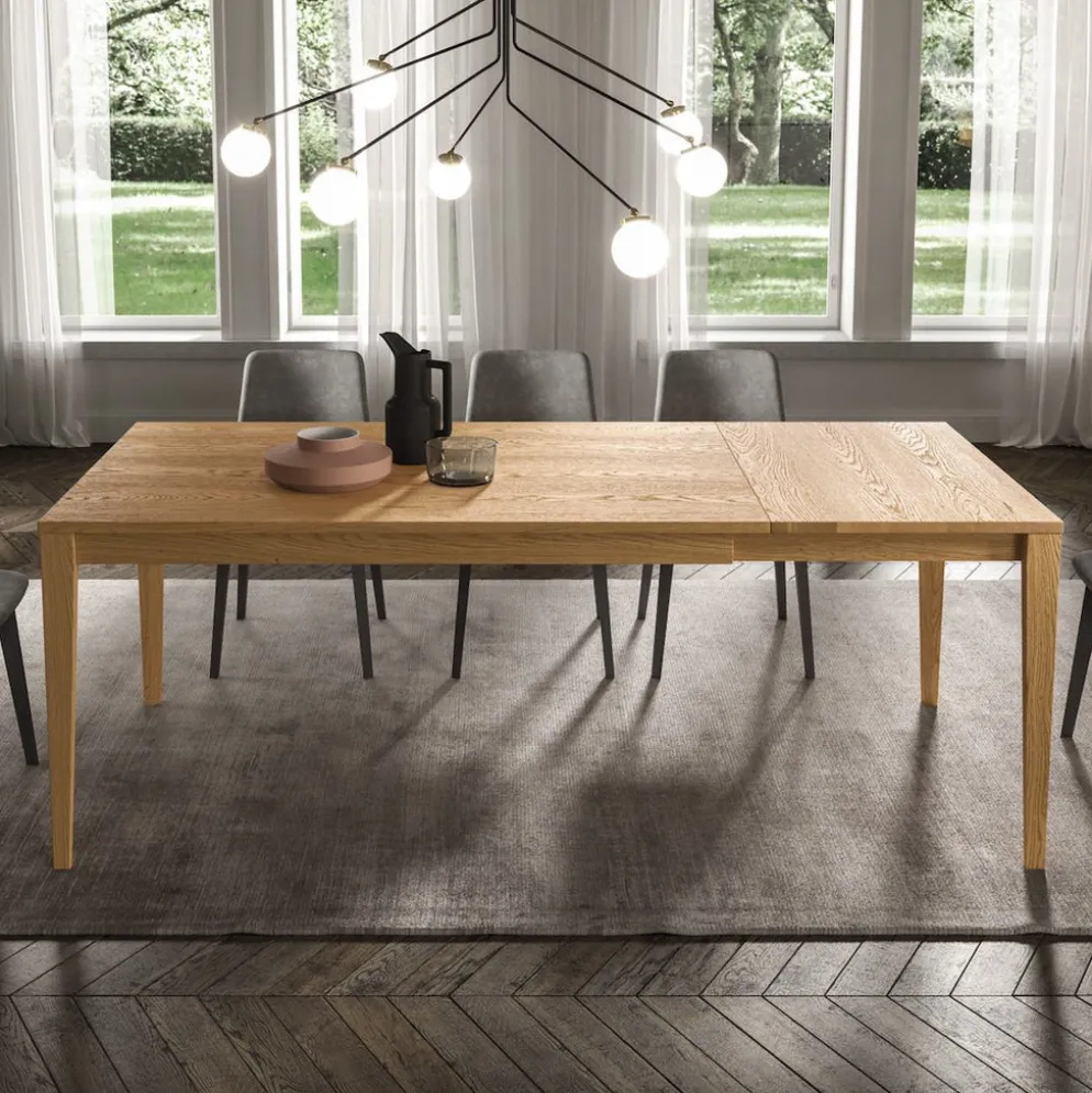 Tavolo allungabile in legno massello Altera