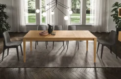 Tavolo allungabile in legno massello Altera