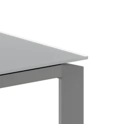 Tavolo allungabile in vetro e metallo Lumis