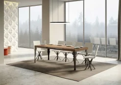 Tavolo allungabile moderno Askim 90x130/390 cm