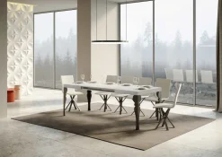 Tavolo allungabile moderno Askim 90x130/390 cm