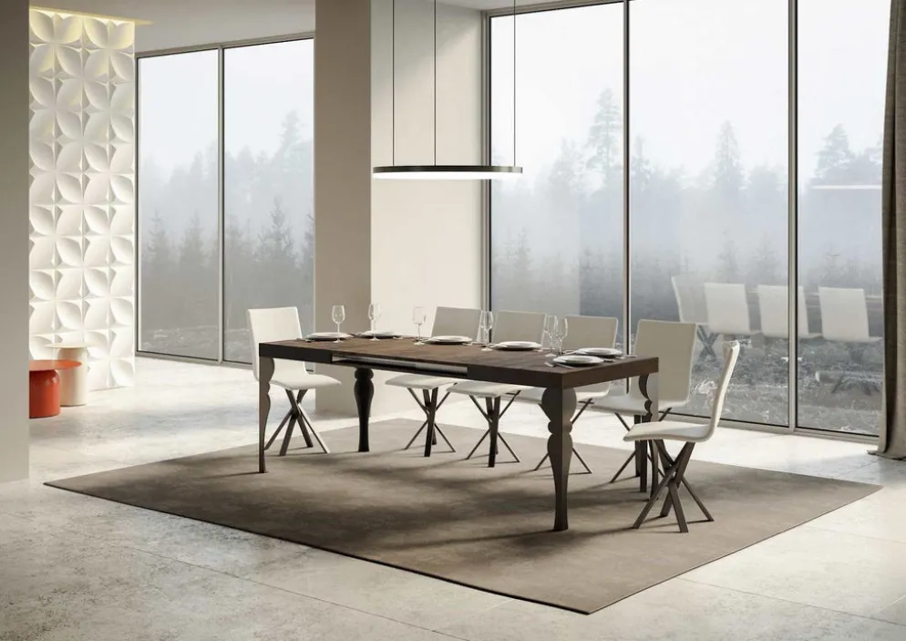 Tavolo allungabile moderno Askim 90x130/390 cm